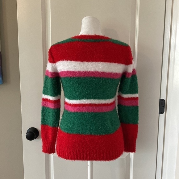 Holiday Time medium 7-8 juniors Christmas sweater unicorn - Picture 7 of 10